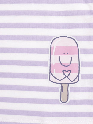 Футболка для девочки, артикул: КР 302940-1, цвет: фиолетовый - 2 фото