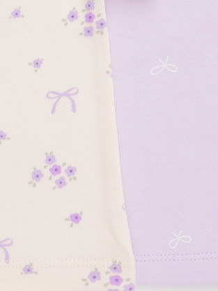 Футболка для новорожденных, артикул: К 301156-2уп, цвет: фиолетовый - 2 фото