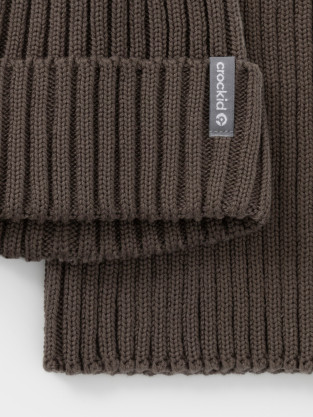 Комплект вязаный для мальчика, артикул: КВ 22021, цвет: коричневый - 2 фото