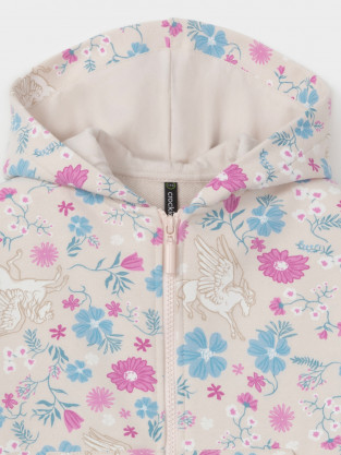 Толстовка для девочки, артикул: КР 302995, цвет: светло-бежевый - 2 фото