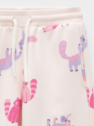 Брюки для девочки, артикул: КР 400902, цвет: сахар - 2 фото