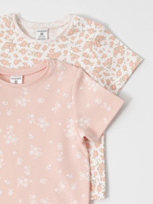 Футболка для новорожденных, артикул: К 301156-2уп, цвет: розовый - 2 фото