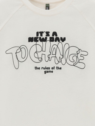 Футболка для мальчика, артикул: КР 303026, цвет: сахар - 2 фото