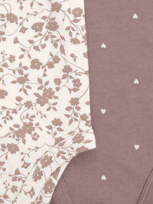 Боди для новорожденных, артикул: К 6540-2уп, цвет: коричневый - 2 фото