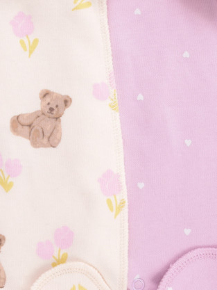 Комбинезон для новорожденных, артикул: К 6538-2уп, цвет: светло-розовый - 2 фото