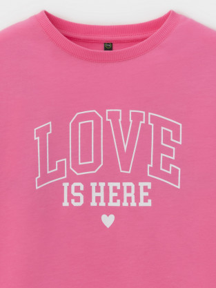 Футболка для девочки, артикул: КР 303016, цвет: ярко-розовый - 2 фото