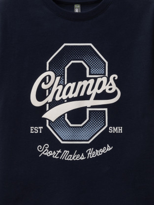 Футболка для мальчика, артикул: КР 302981, цвет: темно-синий - 2 фото