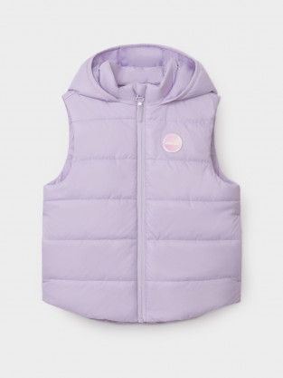 Жилет для девочки, артикул: ВК 35012/4 ГР, цвет: фиолетовый - 2 фото