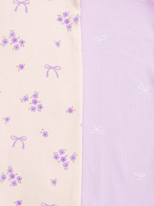 Комбинезон для новорожденных, артикул: К 6534-2уп, цвет: фиолетовый - 2 фото