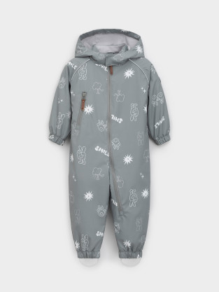 Комбинезоны утепленные для мальчика, артикул: ВК 60088/н/23 Ал, цвет: зеленый - 2 фото