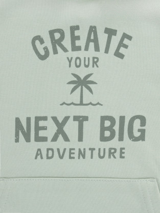 Худи для мальчика, артикул: КР 303048, цвет: зеленый - 2 фото