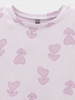 Футболка для девочки, артикул: КР 302814, цвет: фиолетовый - 2 фото