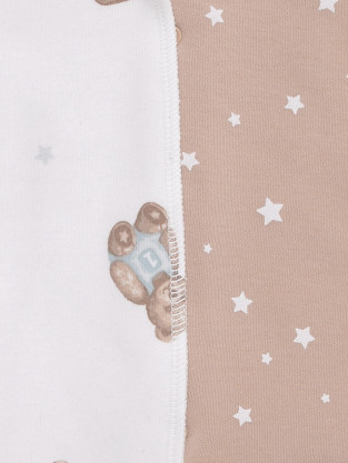 Комбинезон для новорожденных, артикул: К 6541-2уп, цвет: бежевый - 2 фото