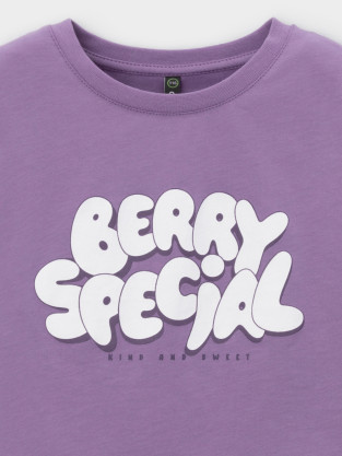Футболка для девочки, артикул: КР 302936, цвет: фиолетовый - 2 фото