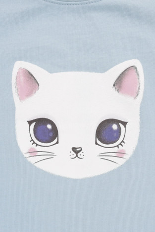 Платье для девочки, артикул: КП 5769, цвет: голубой - 2 фото