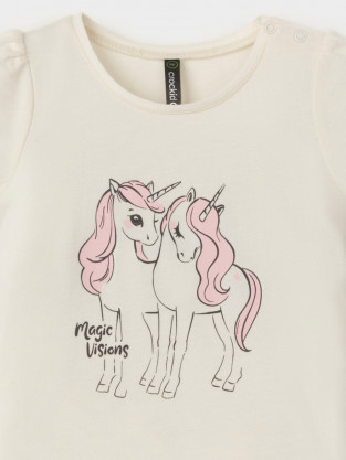 Футболка для девочки, артикул: КР 302454, цвет: сахар - 2 фото