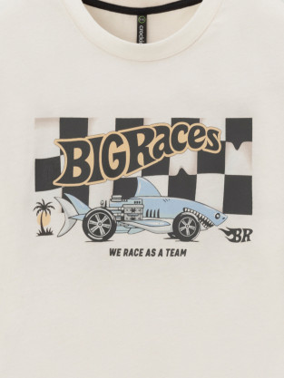 Футболка для мальчика, артикул: КР 303010, цвет: сахар - 2 фото