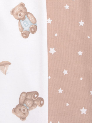 Брюки для новорожденных, артикул: К 400785-2уп, цвет: бежевый - 2 фото