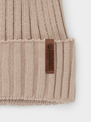 Шапка для девочки, артикул: КВ 20447, цвет: бежевый - 2 фото