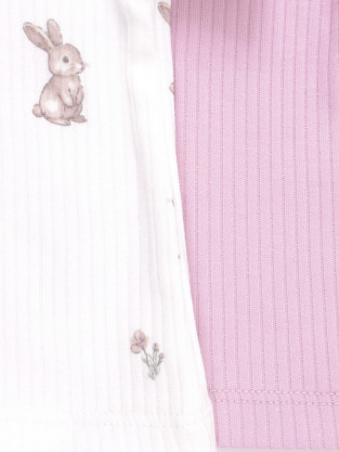 Футболка для новорожденных, артикул: К 302521-2уп, цвет: розовый - 2 фото