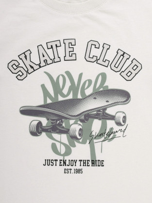 Футболка для мальчика, артикул: КР 302981, цвет: светло-бежевый - 2 фото