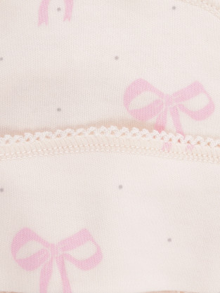 Шапочка ясельная для новорожденных, артикул: К 8176, цвет: сахар - 2 фото