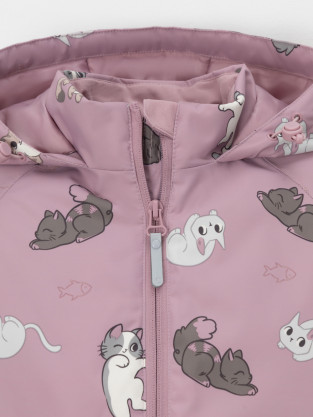 Куртка для девочки, артикул: ВК 32167/н/9 Ал, цвет: розовый - 2 фото