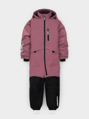 Комбинезоны утепленные для девочки, артикул: ВК 60137/1 ГР, цвет: бордовый - 2 фото