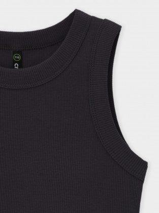 Футболка для девочки, артикул: КР 303013-1, цвет: темно-серый - 2 фото