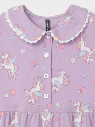 Платье для девочки, артикул: КР 5932, цвет: фиолетовый - 2 фото