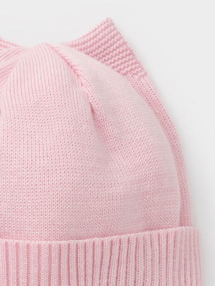 Шапка для девочки, артикул: КВ 20444, цвет: розовый - 2 фото