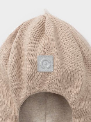 Шапка для девочки, артикул: КВ 20268, цвет: бежевый - 2 фото