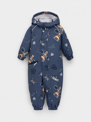 Комбинезоны утепленные для мальчика, артикул: ВК 60134/н/4 Ал, цвет: синий - 2 фото