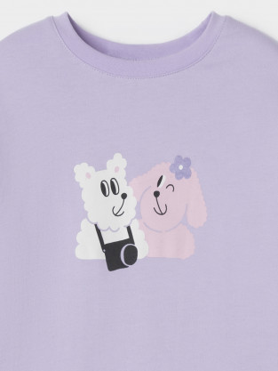 Пижама для девочки, артикул: К 1567, цвет: фиолетовый - 2 фото