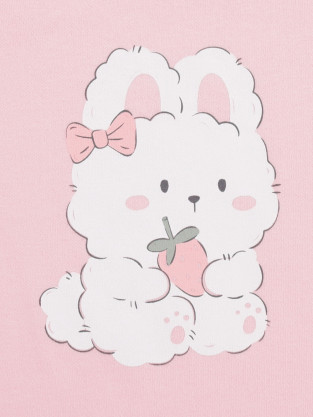 Пижама для девочки, артикул: К 1541, цвет: розовый - 2 фото