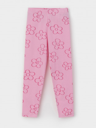 Лосины для девочки, артикул: КР 4074, цвет: розовый - 2 фото