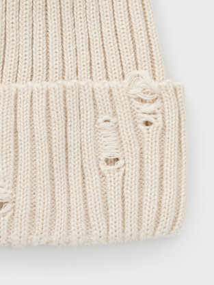 Шапка для девочки, артикул: КВ 20445, цвет: бежевый - 2 фото
