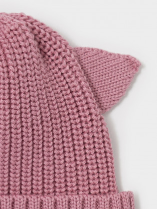 Шапка для девочки, артикул: КВ 20440, цвет: розовый - 2 фото