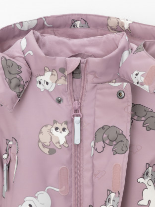 Комбинезоны утепленные для девочки, артикул: ВК 60138/н/1 УЗГ, цвет: розовый - 2 фото